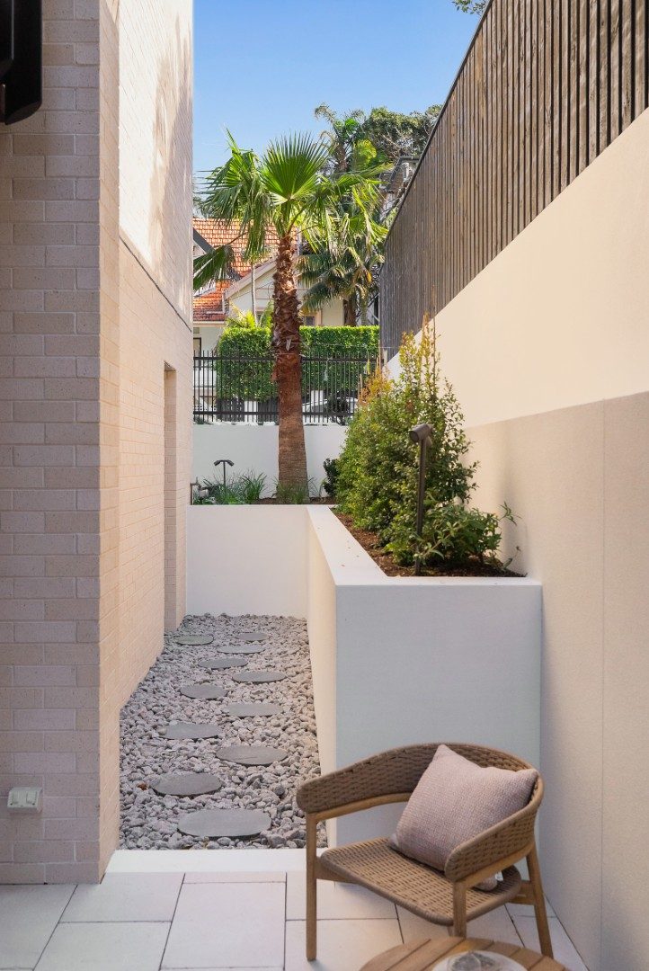 Private landscaped courtyard