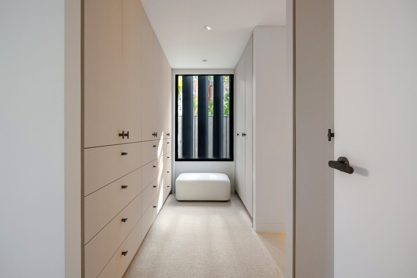 Generous built-in storage and dressing area